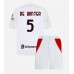 AC Milan Koni De Winter #5 Dětské Oblečení Venkovní Dres 2026-27 Krátkým Rukávem (+ trenýrky)
